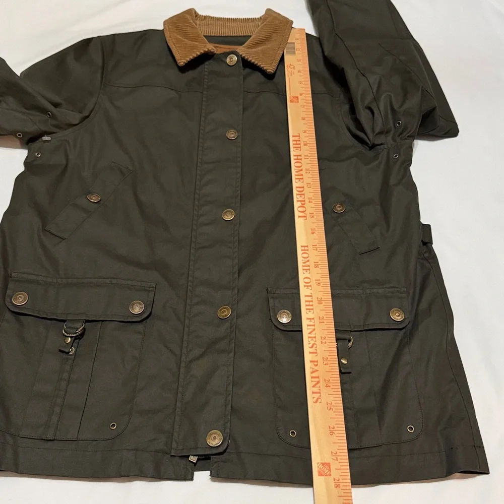 Lauren Ralph Lauren Cotton Barn Jacket Corduroy Collar P/M New W/O Tag - Picture 6 of 10